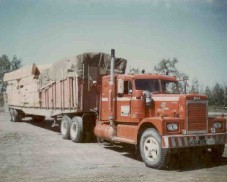 Hauling A house package to Faro Yukon 1969